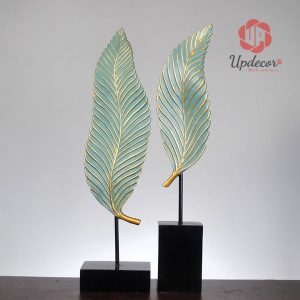 Bộ Tượng Ba Chiếc Lá Trang Trí Văn Phòng, Decor Nội Thất
