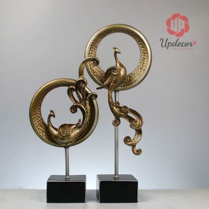 Phù điêu trang trí chim công mã UP44_2
