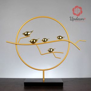 Phù điêu trang trí chim khuyên mã UP76_1