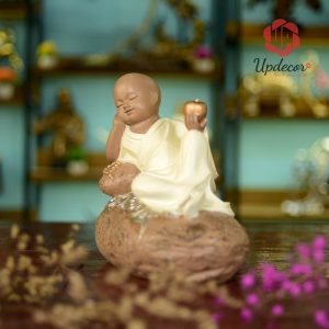 Tượng Phật Chú Tiểu An Nhiên Trang Trí Nội Thất, Để Bàn Làm Việc