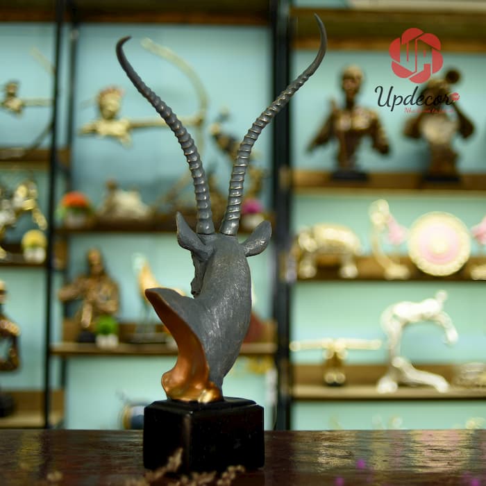 Tượng Đầu Linh Dương Trang Trí mã UP07 Tượng Đầu Linh Dương Trang Trí Nội Thất, Nhà Cửa, Decor Quà Tặng