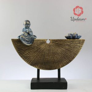 Tượng chú tiểu ngồi thiền UP64_2