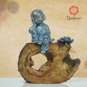 Tượng chú tiểu ngồi thiền UP67_2