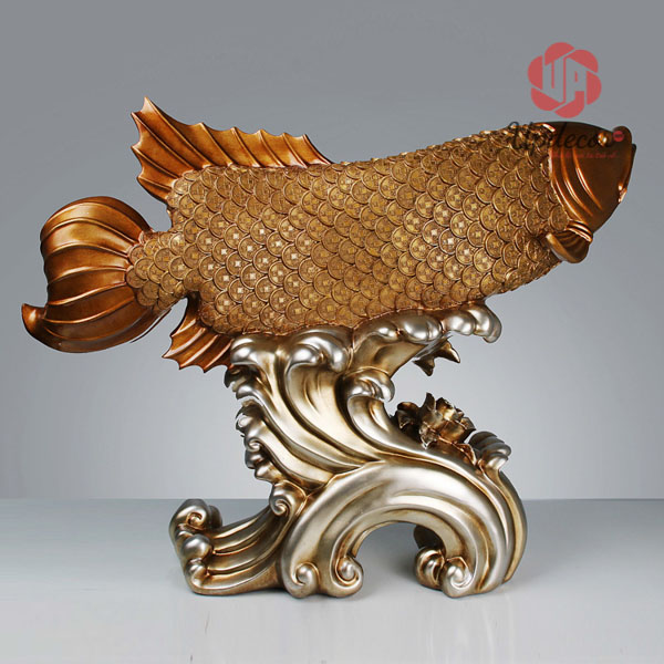 Tượng cá chép hóa rồng mã UP65 tượng cá chép hóa rồng