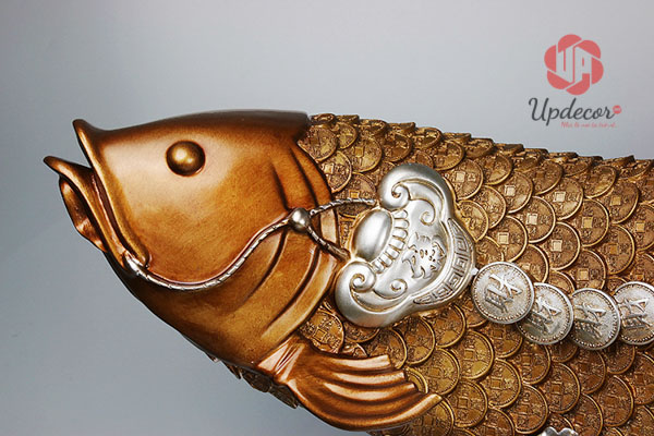 Tượng cá chép hóa rồng mã UP65 tượng cá chép hóa rồng