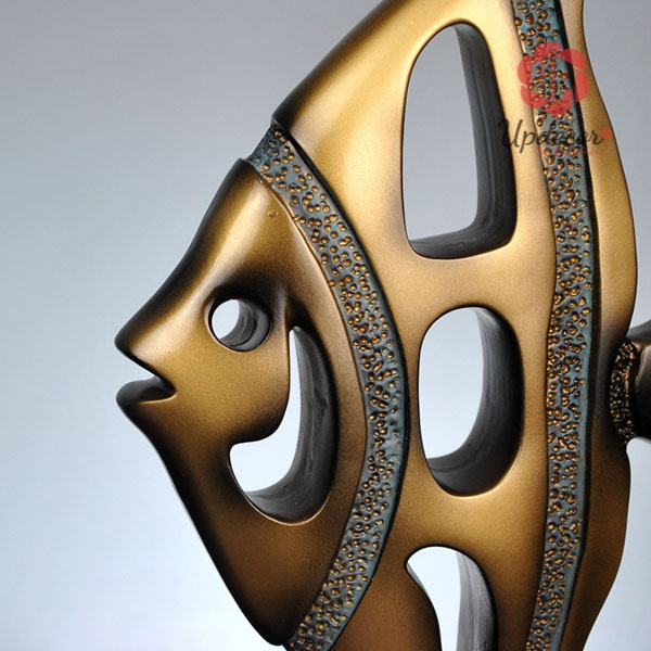 Tượng cặp cá vàng trang trí mã UP52 tượng cá vàng