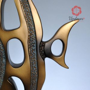 Tượng cặp cá vàng trang trí mã UP52_4