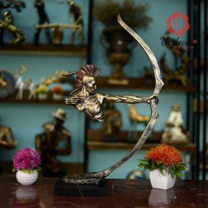 Tượng Thổ Dân Bắn Cung Trang Trí Nhà Cửa, Decor Nội Thất, Quà Tặng Tân Gia