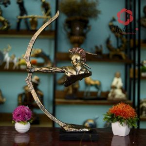 Tượng Thổ Dân Bắn Cung Trang Trí Nhà Cửa, Decor Nội Thất, Quà Tặng Tân Gia