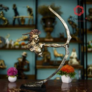 Tượng Thổ Dân Bắn Cung Trang Trí Nhà Cửa, Decor Nội Thất, Quà Tặng Tân Gia