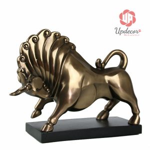 Tượng trang trí bò tót để bàn mã UP62_2