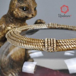 Tượng trang trí con mèo bể cá UP56_2