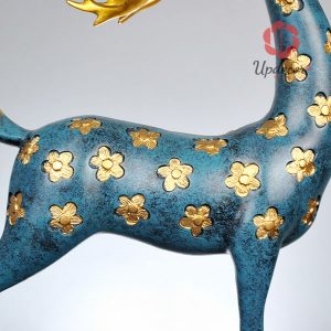 Tượng trang trí cặp hươu mã UP31_2_1