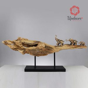 Tượng trang trí đàn voi UP36