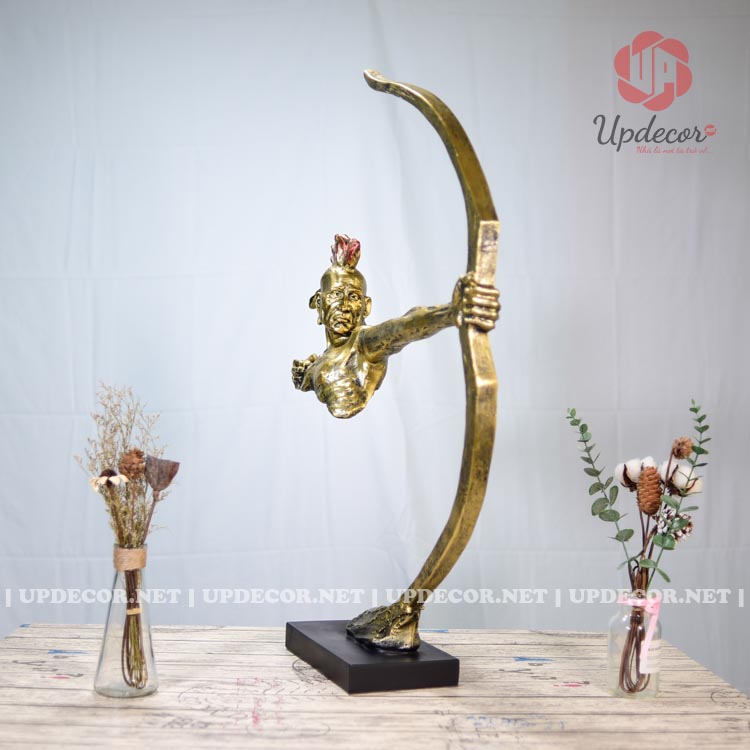 Tượng Thổ Dân Bắn Cung size 85cm mã UP19 Có thể nói đây là đồ decor cực kỳ ấn tượng để trang trí cho phòng khách