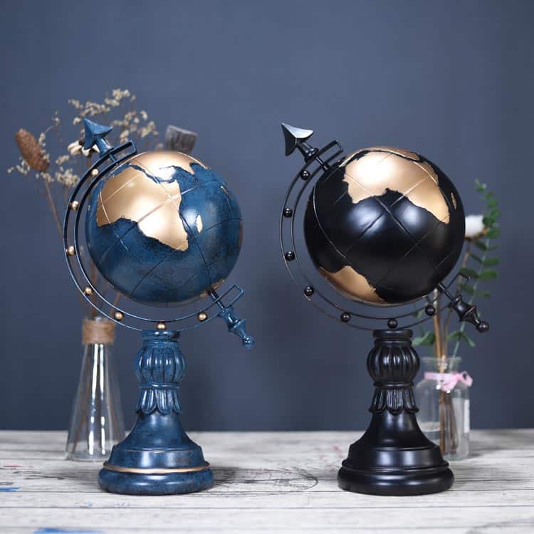 Đồ Decor Quả Địa Cầu Trang Trí Bàn Làm Việc mã UP59 Một quả địa cầu đẹp mắt không chỉ giúp trang trí mà còn thể hiện ước mơ vươn xa, sự thông thái và khát vọng khám phá thế giới.