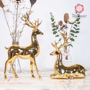Từ lâu tượng hươu trang trí đã trở thành một biểu tượng cho sự giàu sang, sung túc đối với gia chủ