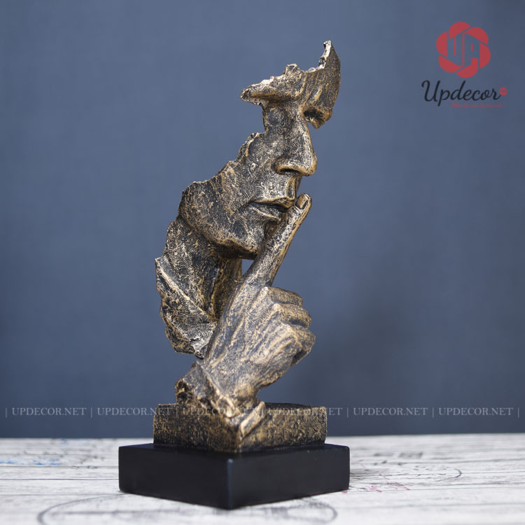 Tượng Im Lặng Là Vàng mã UP22 Tổng thể và bố cục của sản phẩm rất độc đáo và đẹp mắt