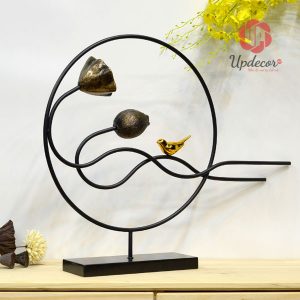 Phù Điêu Trang Trí Chim Khuyên Và Hoa Sen, Decor Nội Thất