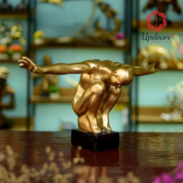 Tượng Vận Động Viên Bơi Lội Trang Trí Bàn Làm Việc, Kệ Sách, Decor Nhà Cửa