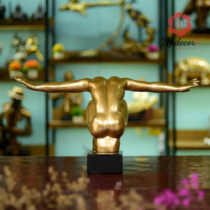 Tượng Vận Động Viên Bơi Lội mã UP92 Tượng Vận Động Viên Bơi Lội Trang Trí Bàn Làm Việc, Kệ Sách, Decor Nhà Cửa