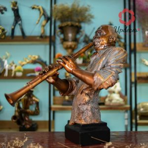 Tượng Nghệ Sĩ Thổi Kèn CLARINET Trang Trí, Decor Nội Thất, Nhà Cửa