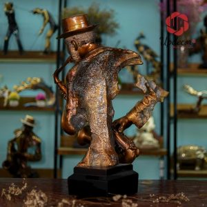 Tượng Nghệ Sĩ Thổi Saxophone Trang Trí Nhà Cửa, Decor Nội Thất