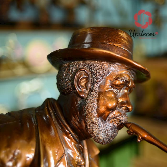 Tượng Nghệ Sĩ Thổi Kèn Saxophone mã UP96 Tượng Nghệ Sĩ Thổi Saxophone Trang Trí Nhà Cửa, Decor Nội Thất