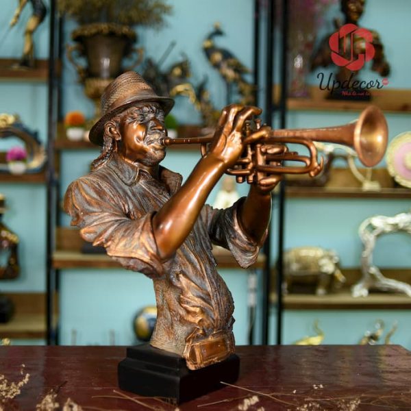 Tượng Nghệ Sĩ Thổi Trumpet Trang Trí Nhà Cửa, Nội Thất