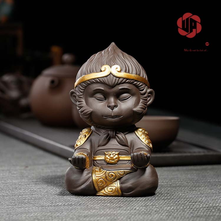 Tượng Tôn Ngộ Không Thủy Sinh Ngồi Thiền Mini UP113 Hình ảnh ngộ nghĩnh và đáng yêu của Mỹ Hầu Vương đã gắn liền với tuổi thơ của chúng ta