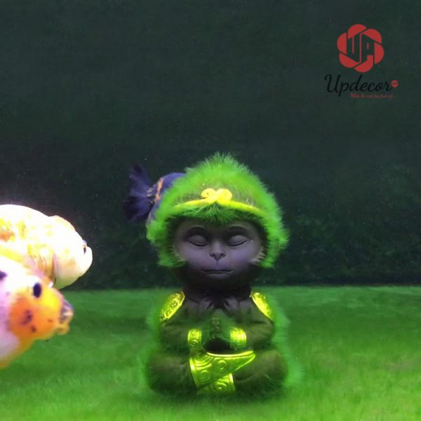 Tượng tôn ngộ không thủy sinh được làm bằng chất liệu gốm siêu bền