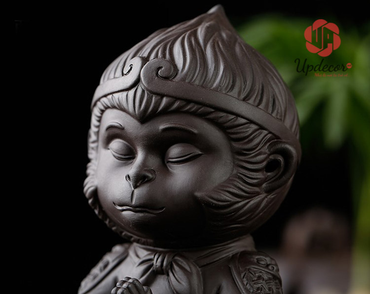 Tượng Tôn Ngộ Không Thủy Sinh Ngồi Thiền Mini UP113 Gương mặt thần sầu từng làm mưa làm gió cho lứa tuổi trẻ trâu ngày ấy =))