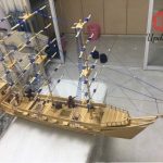 hướng dẫn làm mô hình thuyền buồm bằng tăm tre