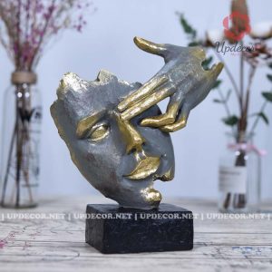 Sảm phẩm tượng mặt người An Nhiên Cao 23x17x10 Cm