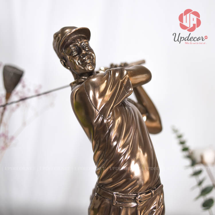 Tượng Trang Trí Phòng Khách Đánh Golf Cao Cấp Mã UP153 Hình ảnh chi tiết của sản phẩm