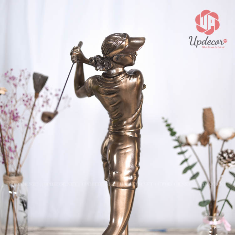 Tượng Trang Trí Phòng Khách Đánh Golf Cao Cấp Mã UP153 Hình ảnh chi tiết sản phẩm