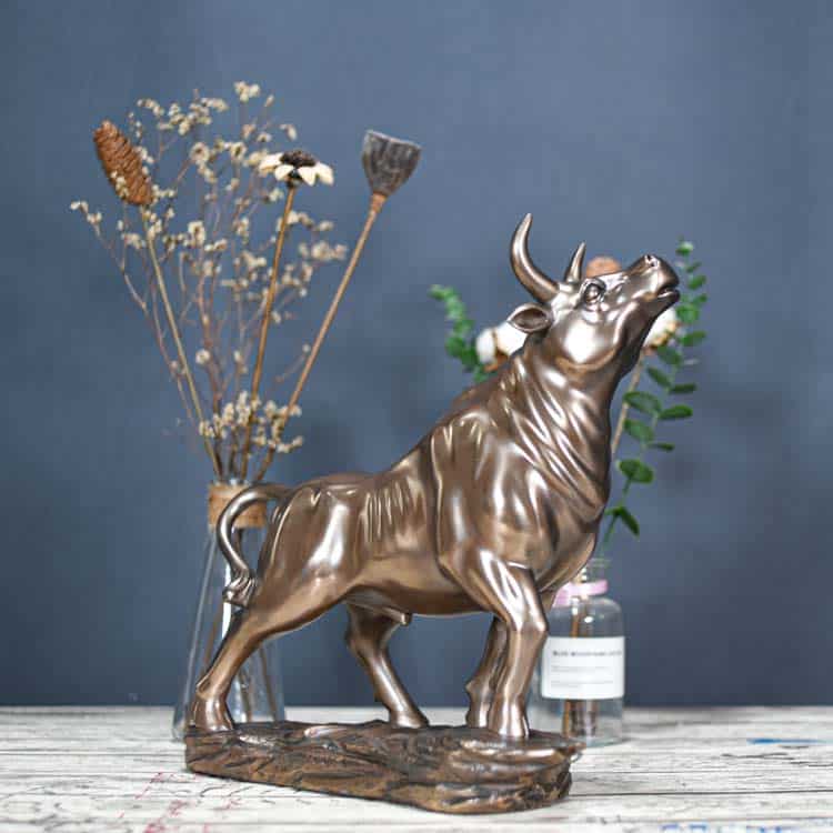 Tượng Con Trâu Phong Thủy Trang Trí Decor Mã UP155 Một góc nhìn khác