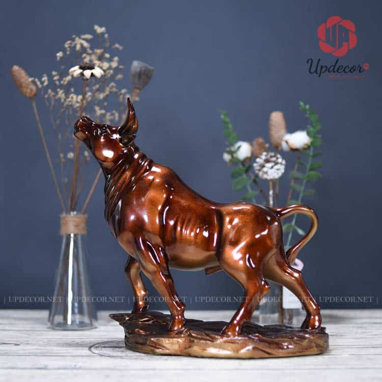 Tượng Con Trâu Phong Thủy Trang Trí Decor Mã UP155 Một góc nhìn khác của sản phẩm