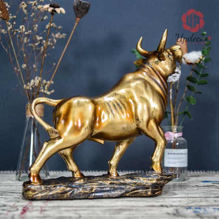 Tượng Con Trâu Phong Thủy Trang Trí Decor Mã UP155 Góc nhìn khác của sản phẩm