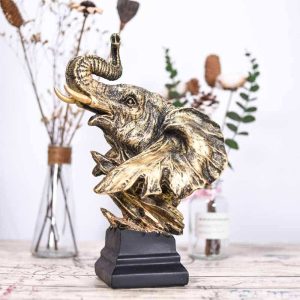 Tượng con voi composite màu đồng cổ là một lựa chọn hoàn hảo