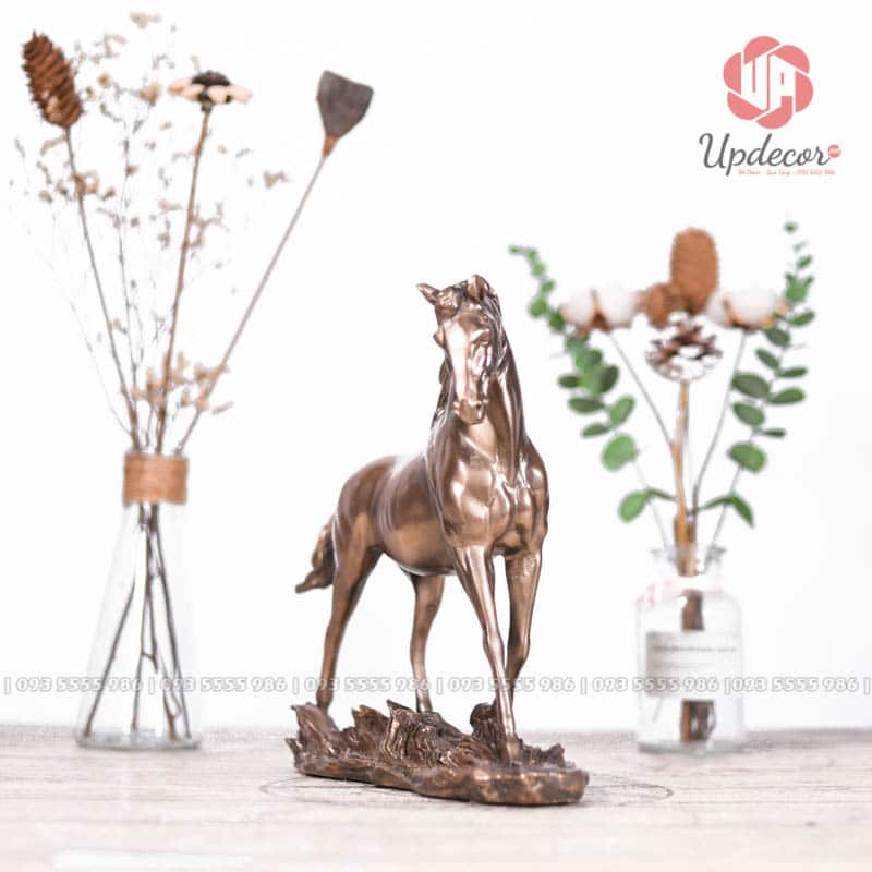 Tượng Ngựa Phong Thủy Mã UP177 Tạo sự cân bằng, bình an trong không gian sống, giúp tâm hồn thư thái, nhẹ nhàng