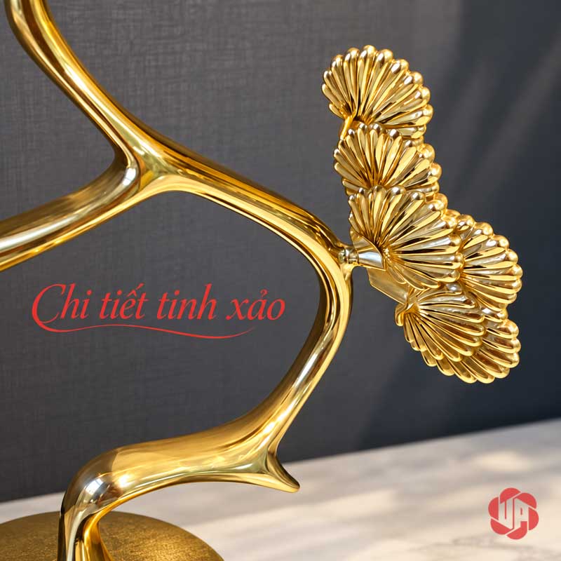 Cây Để Bàn Làm Việc Tùng Đồng Trên Đá UP067V Cận thân cong và những cụm tán có nét xòe