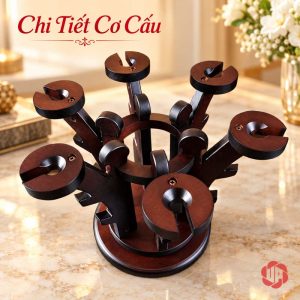 Góc chéo từ trên cho thấy nhánh gỗ và khe treo