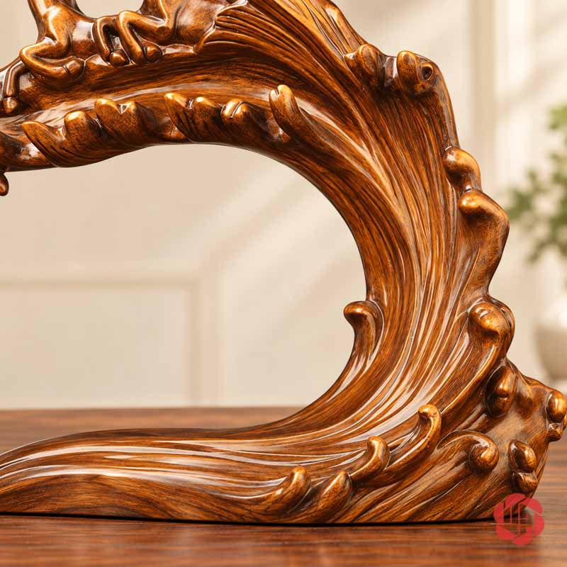 Giá Treo Ly Rượu Vang Lục Mã Truy Phong UP017L Cận những đường vân chạy theo phần thân cuộn