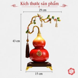 Hồ lô cành treo nhỏ rộng 29 cm và cao 43 cm