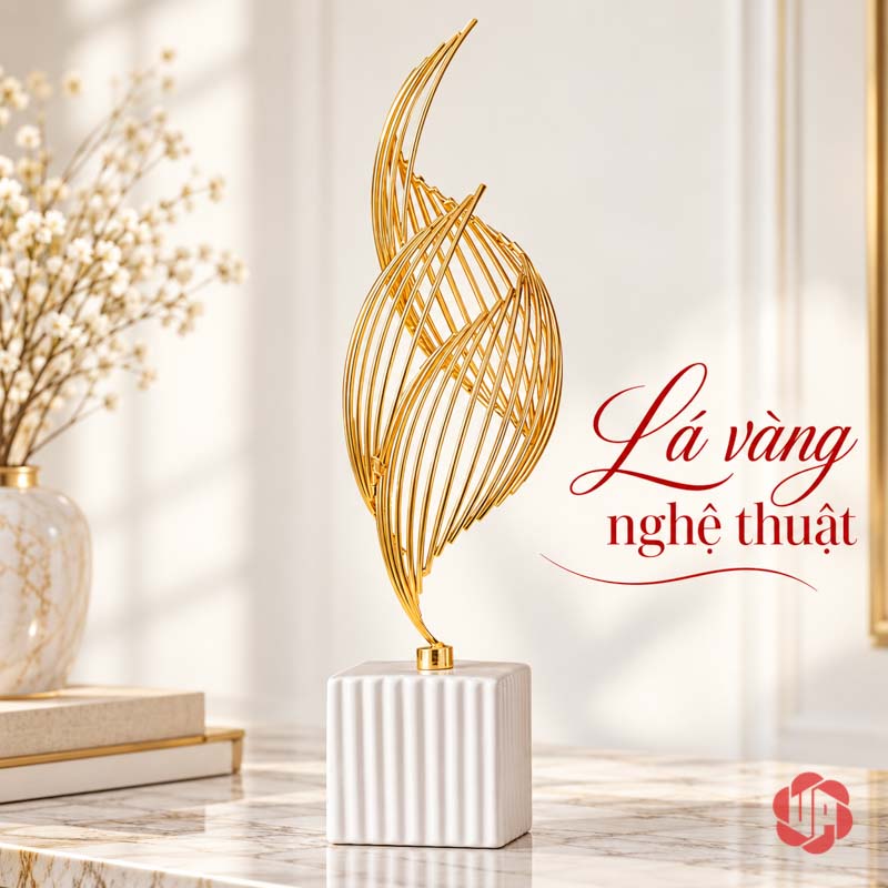 Ngọn Lửa Decor Trang Trí Ánh Vàng UP026 Ngọn lửa decor đế trắng nhìn nghiêng cạnh sách