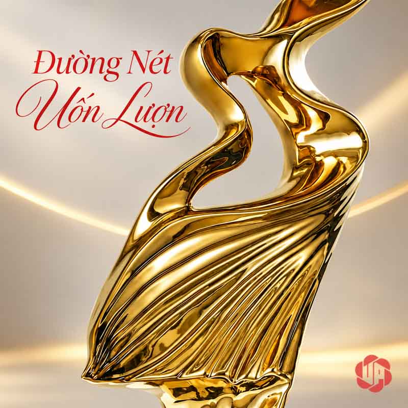 Tượng Decor Nghệ Thuật Tinh Thần Phấn Chấn UP056 Tượng decor nghệ thuật chi tiết nếp cánh và đường cong
