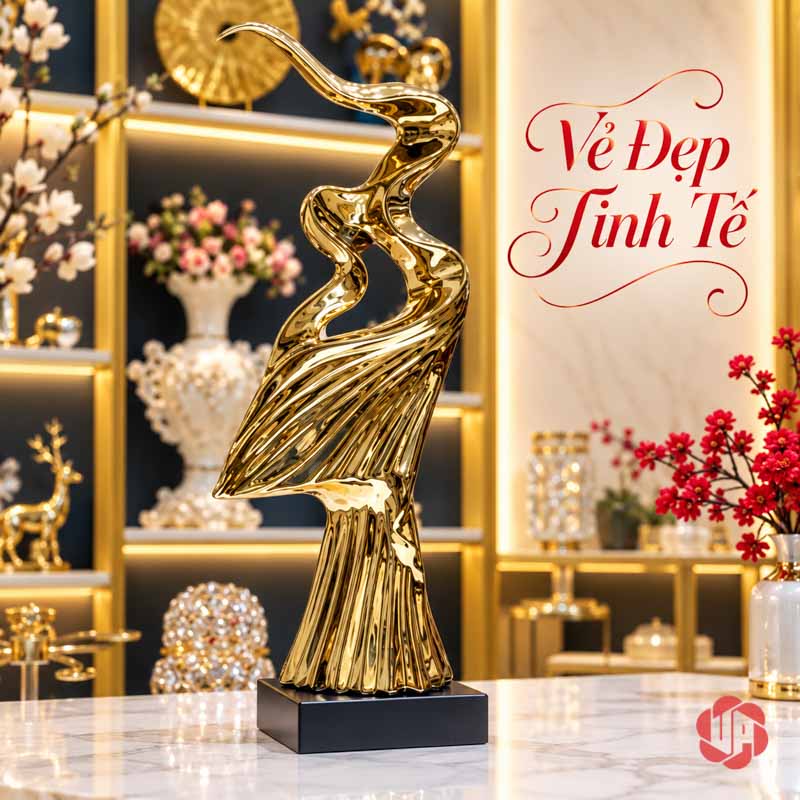 Tượng Decor Nghệ Thuật Tinh Thần Phấn Chấn UP056 Tượng decor Tinh thần phấn chấn trong góc trưng bày sáng