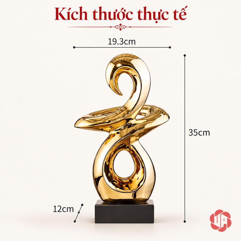 Tượng Trang Trí Nghệ Thuật Vận May Và Bước Ngoặt UP054V Tượng trang trí nghệ thuật mẫu nhỏ cao 35 cm
