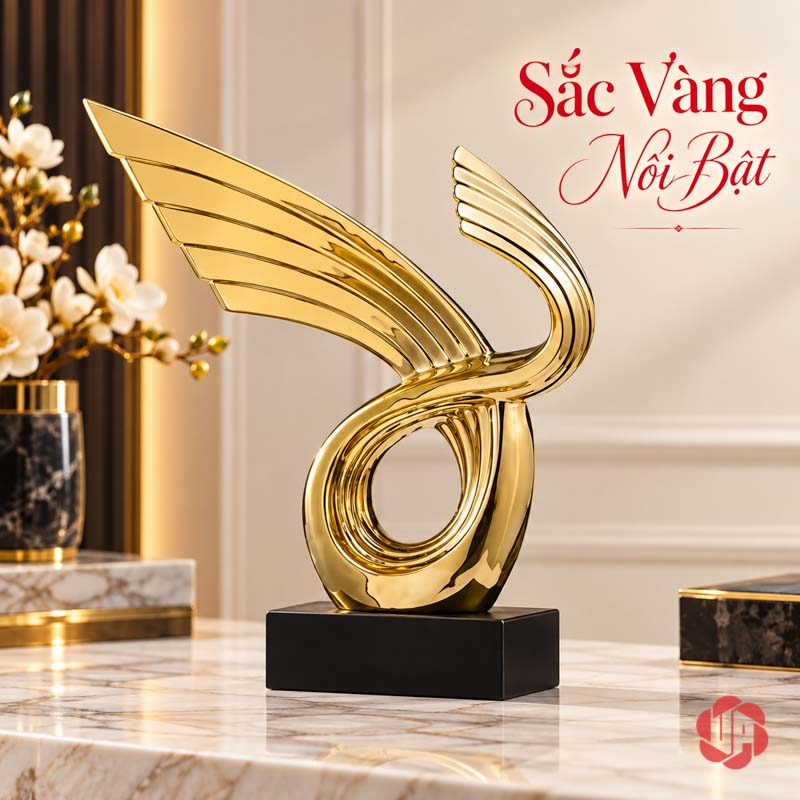 Tượng Trang Trí Nghệ Thuật Thuận Buồm Xuôi Gió UP055 Tượng trang trí nghệ thuật Thuận buồm xuôi gió trên mặt bàn